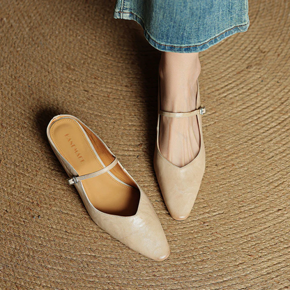 Vivian Leather Mules