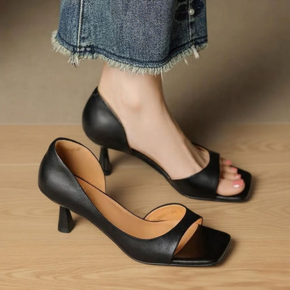 Chloe Leather Heels