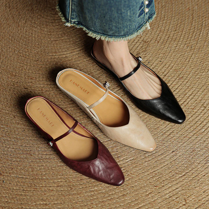 Vivian Leather Mules
