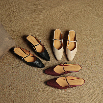 Vivian Leather Mules
