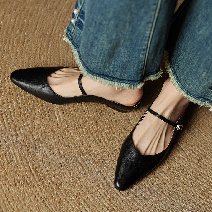 Vivian Leather Mules
