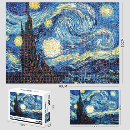 Vincent van Gogh's Starry Night 1000-Piece Jigsaw Puzzle