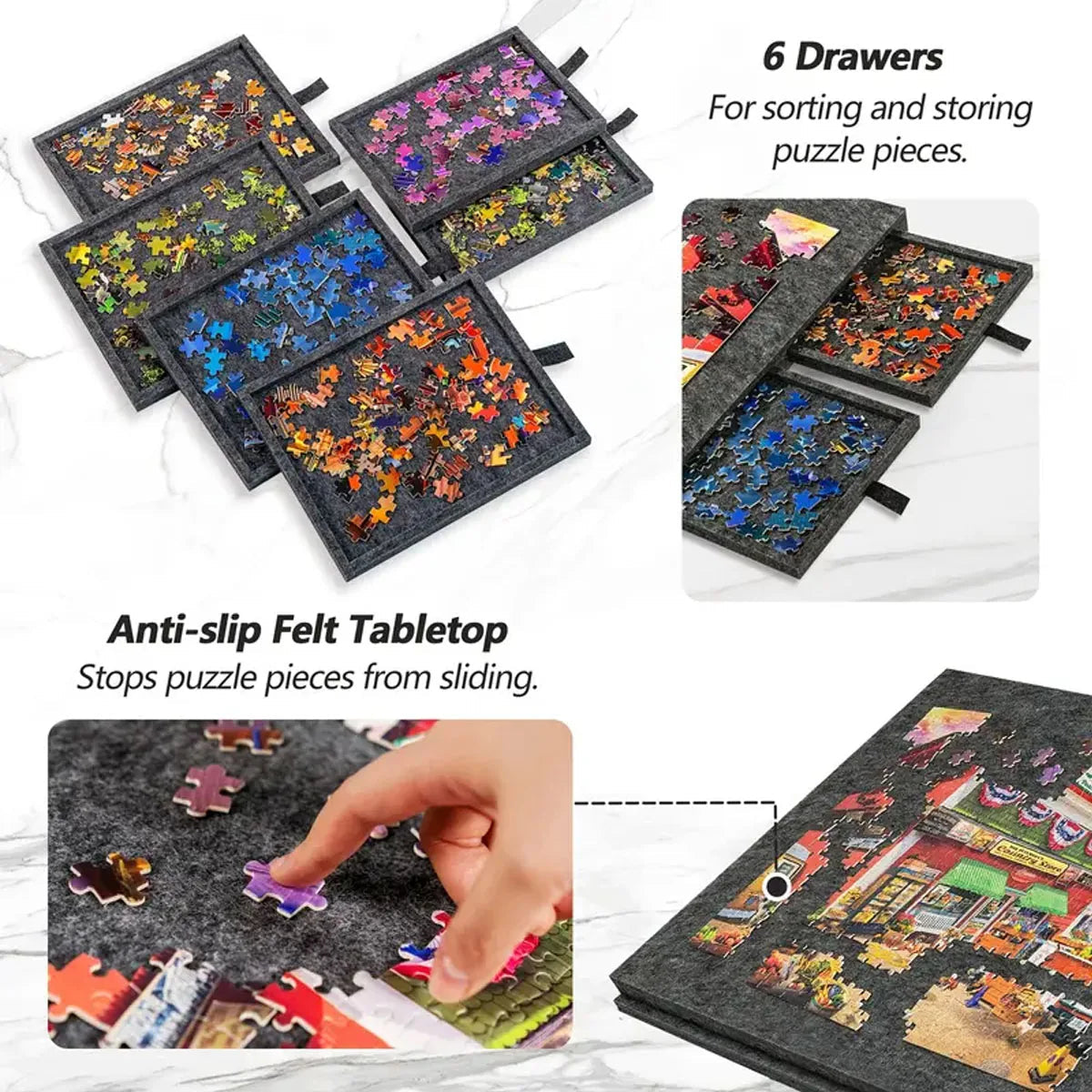 PuzzlePort – 2-in-1 Portable Puzzle Board