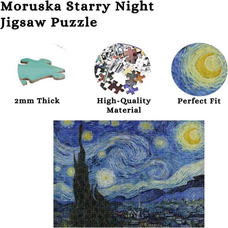 Vincent van Gogh's Starry Night 1000-Piece Jigsaw Puzzle