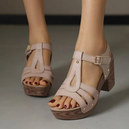 Estelle Retro T-Strap Heel