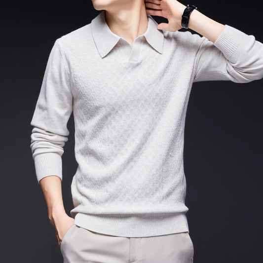 Torino Textured Polo Sweater