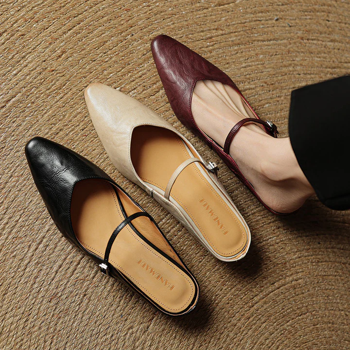 Vivian Leather Mules