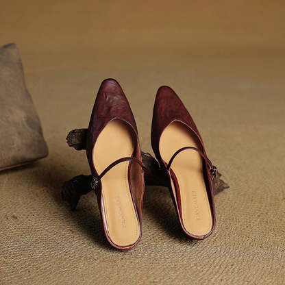 Vivian Leather Mules