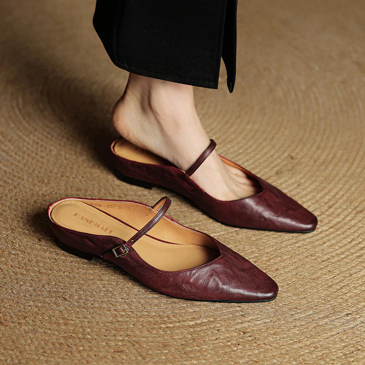 Vivian Leather Mules