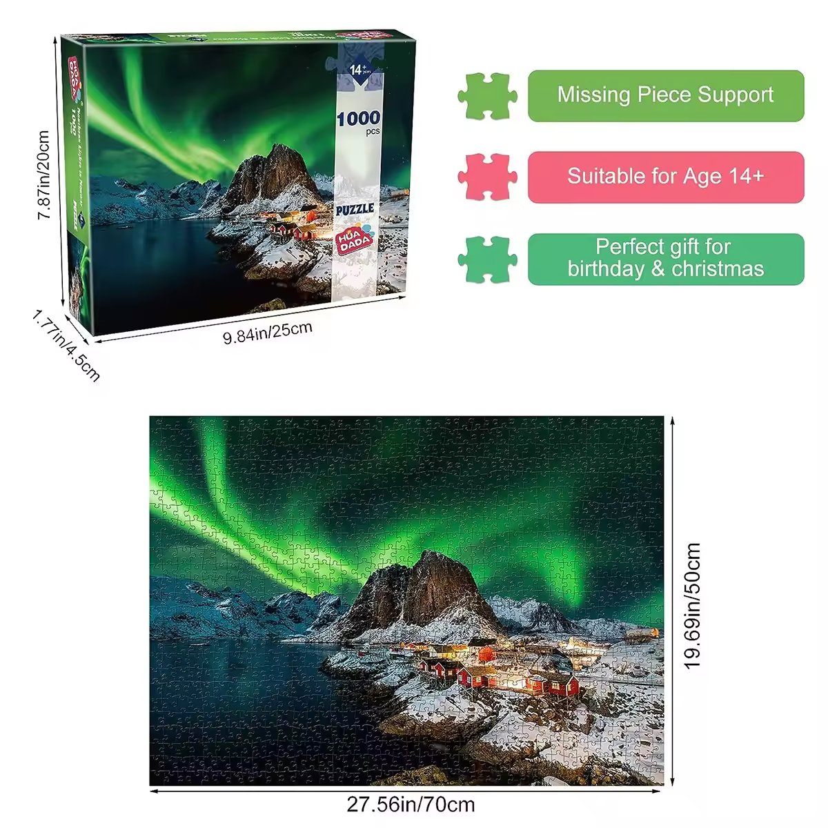 Northern Lights - 1000 Pieces Jigsaw Puzzle