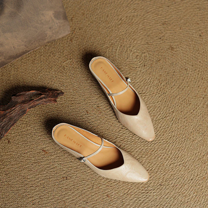 Vivian Leather Mules