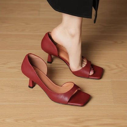 Chloe Leather Heels