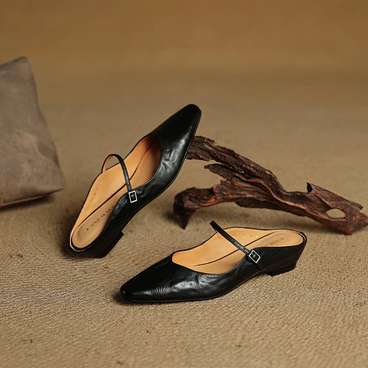 Vivian Leather Mules