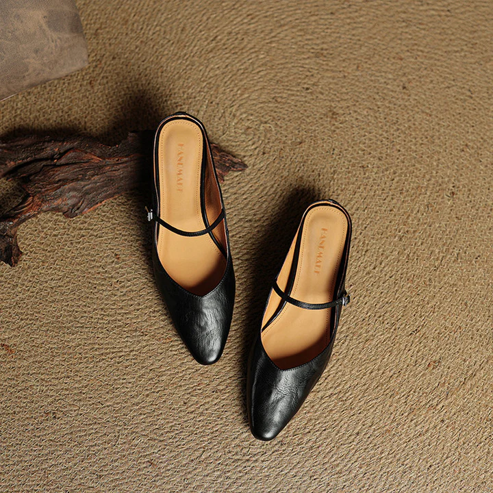 Vivian Leather Mules